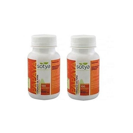 Papaya 600 mg 100 tablets – pack of 2, Sotya