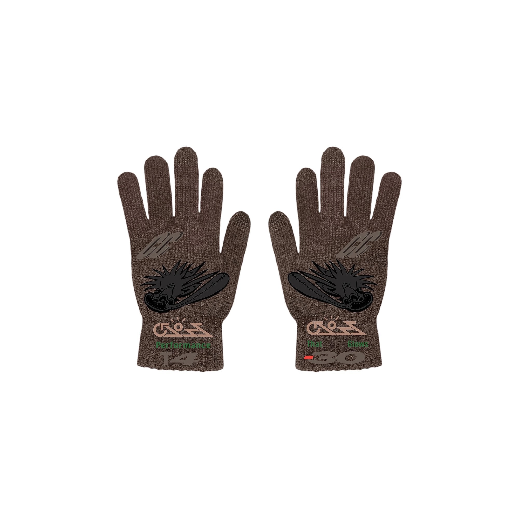 Travis Scott Cross Cactus Jack gloves, brown