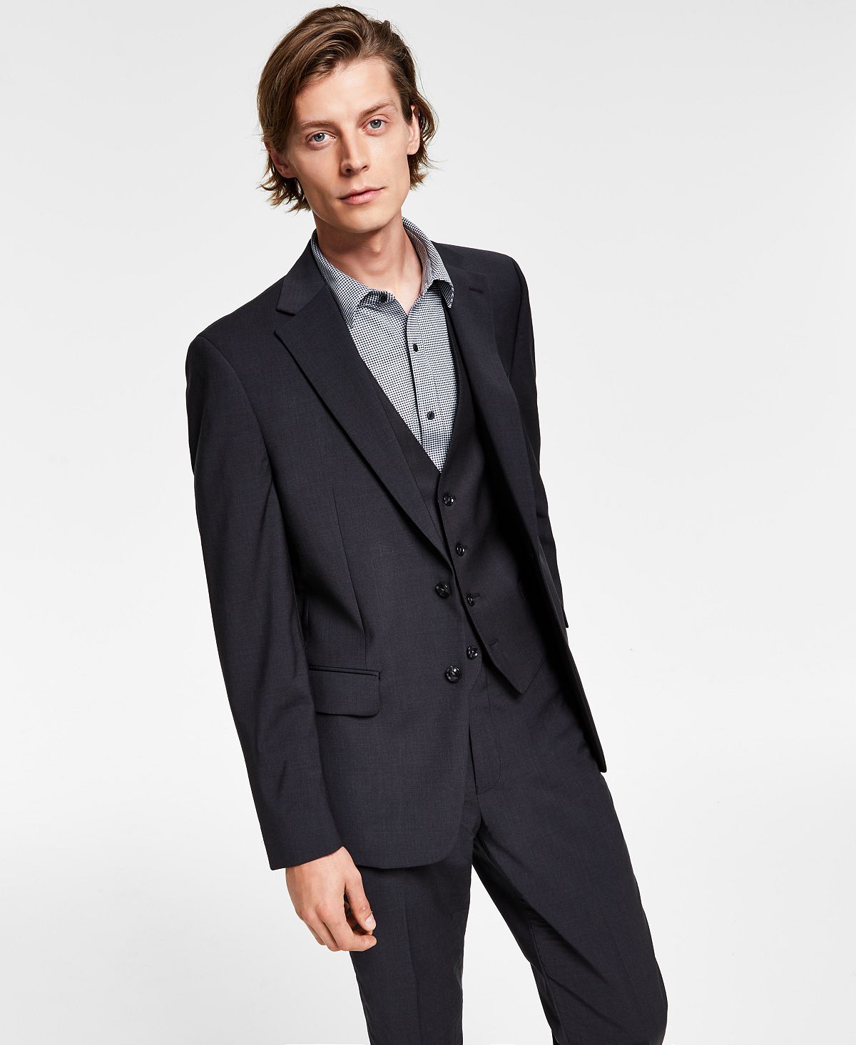 سترة Calvin Klein للرجال بقصّة Slim Fit ومطاطية