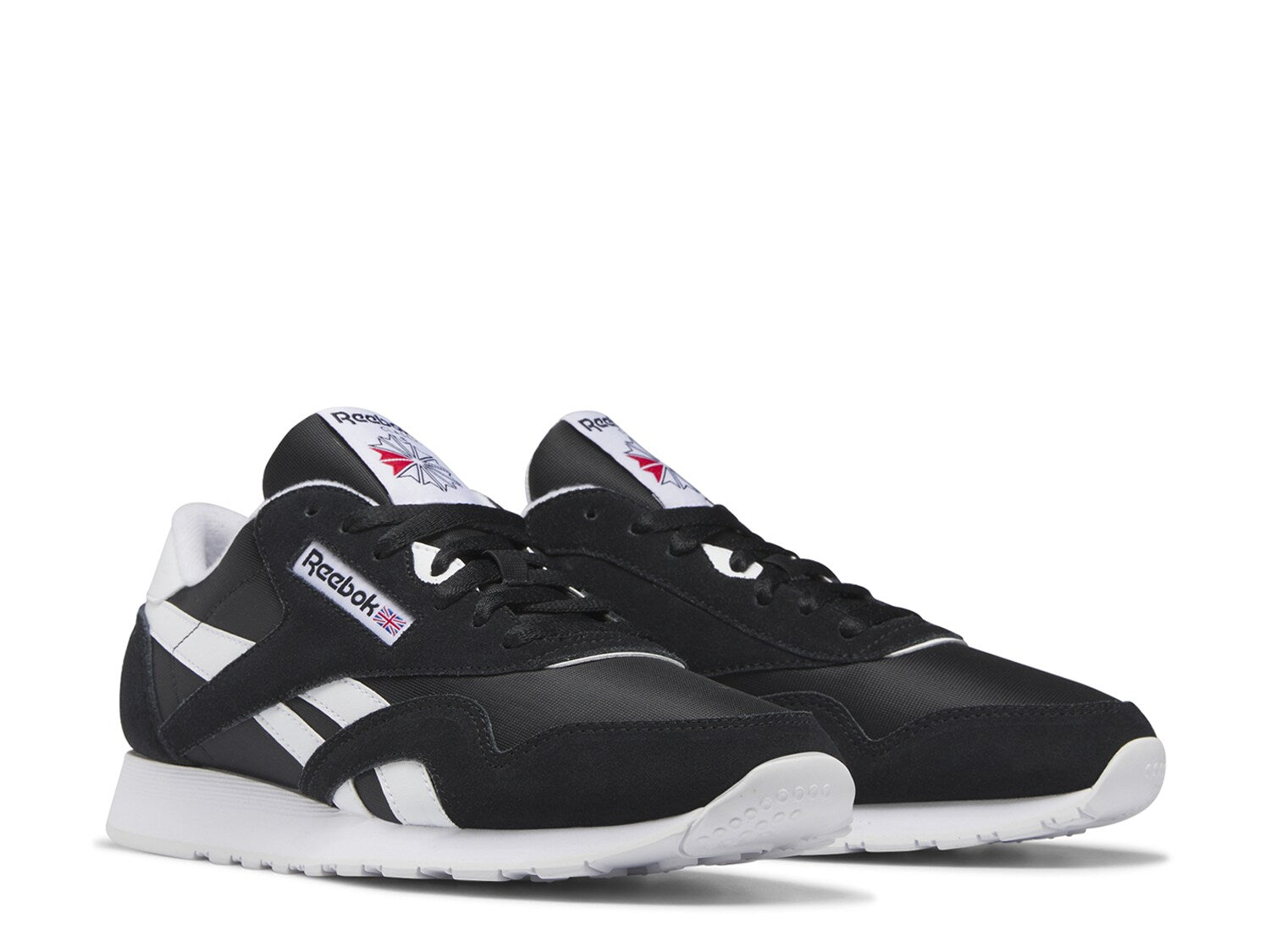 Reebok Classic Nylon Heritage Sneakers, Black