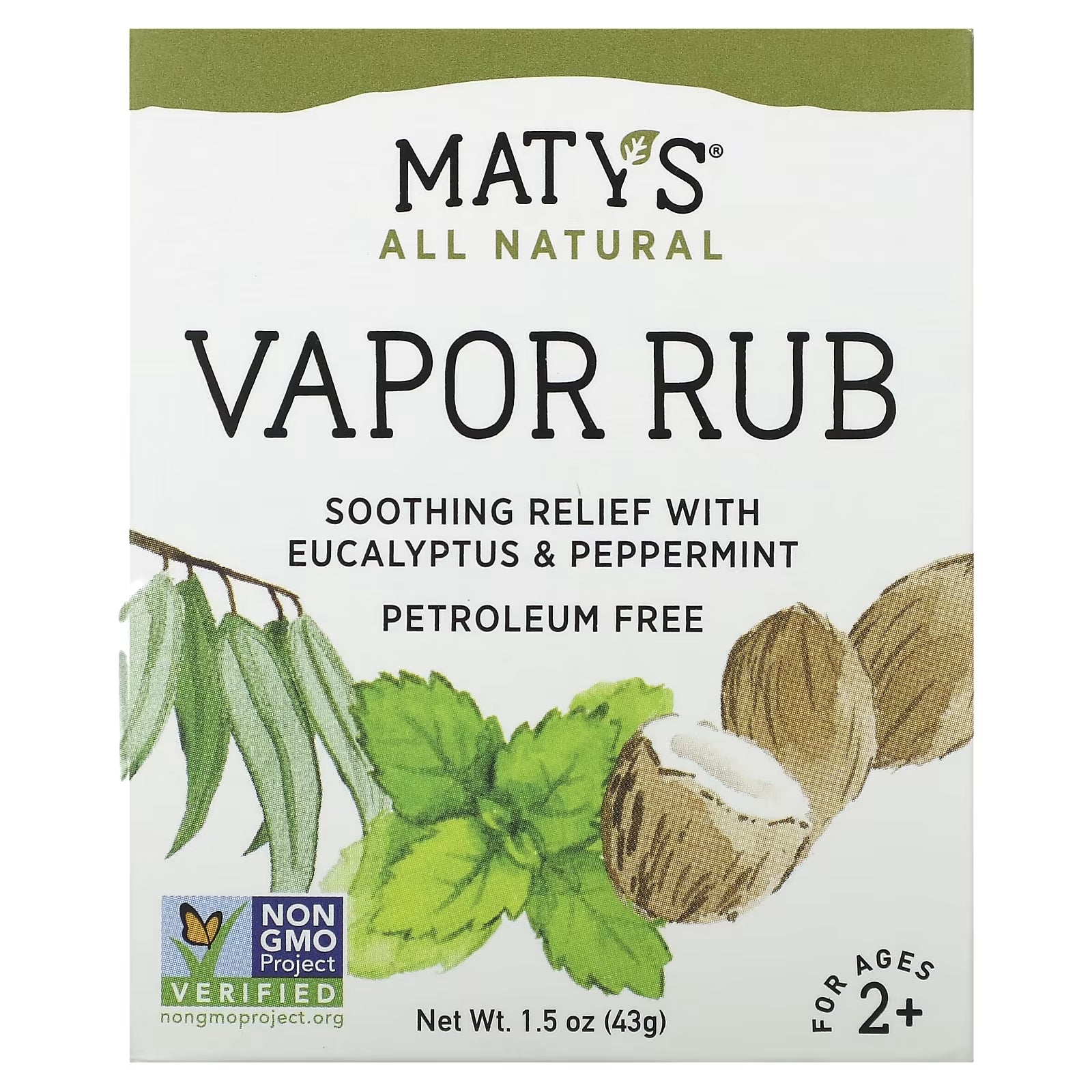 Maty's Vapor Rub soothing product for children over 2 years old