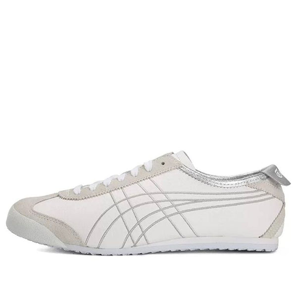 حذاء رياضي Onitsuka Tiger Mexico 66 'White Silver'، باللون الأبيض