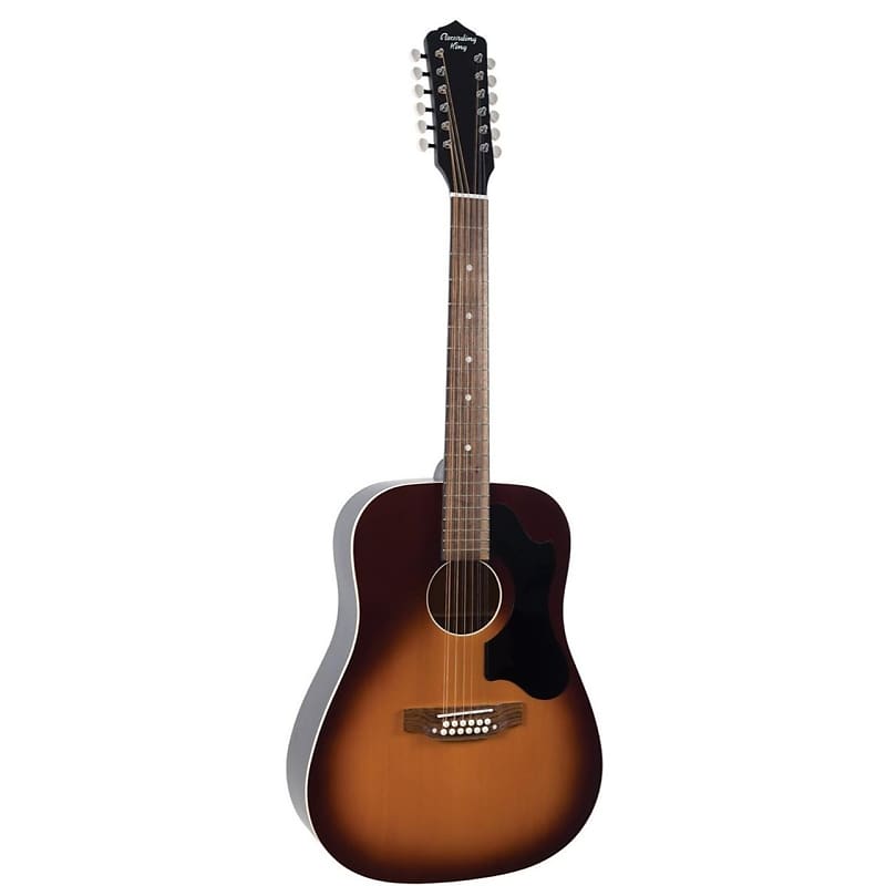 جيتار أكوستيك Dreadnought ذو 12 وترًا من إنتاج King Recording Dirty 30، بلون Tobacco Sunburst