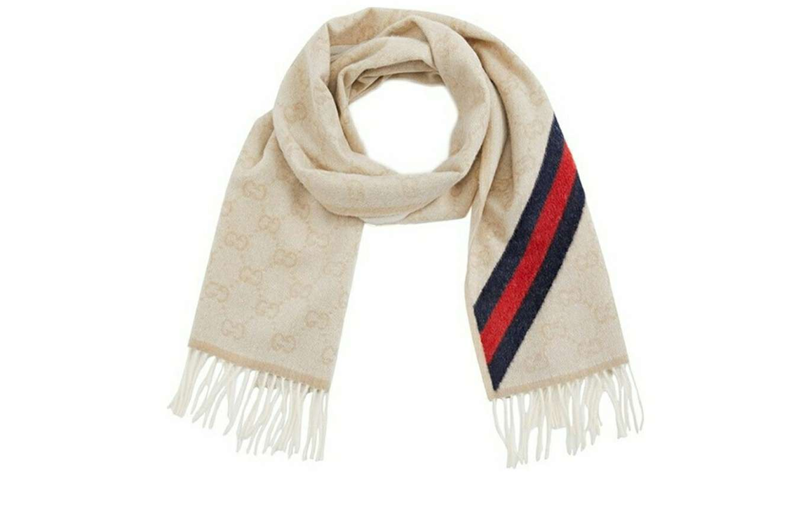 Gucci Unisex Scarf, Light Beige