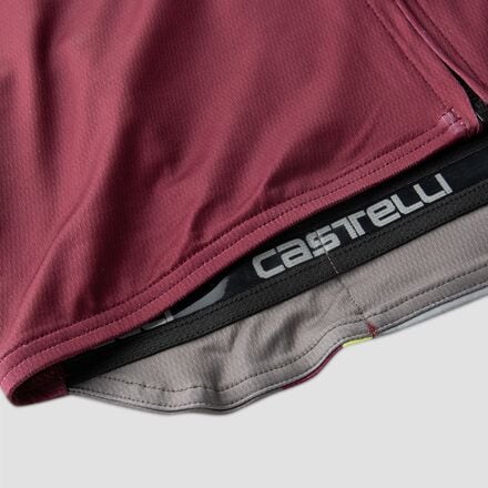 Castelli Men's Pisa Mid Limited Edition Jersey, Bordeaux/Gunmetal Gray/Chartreuse