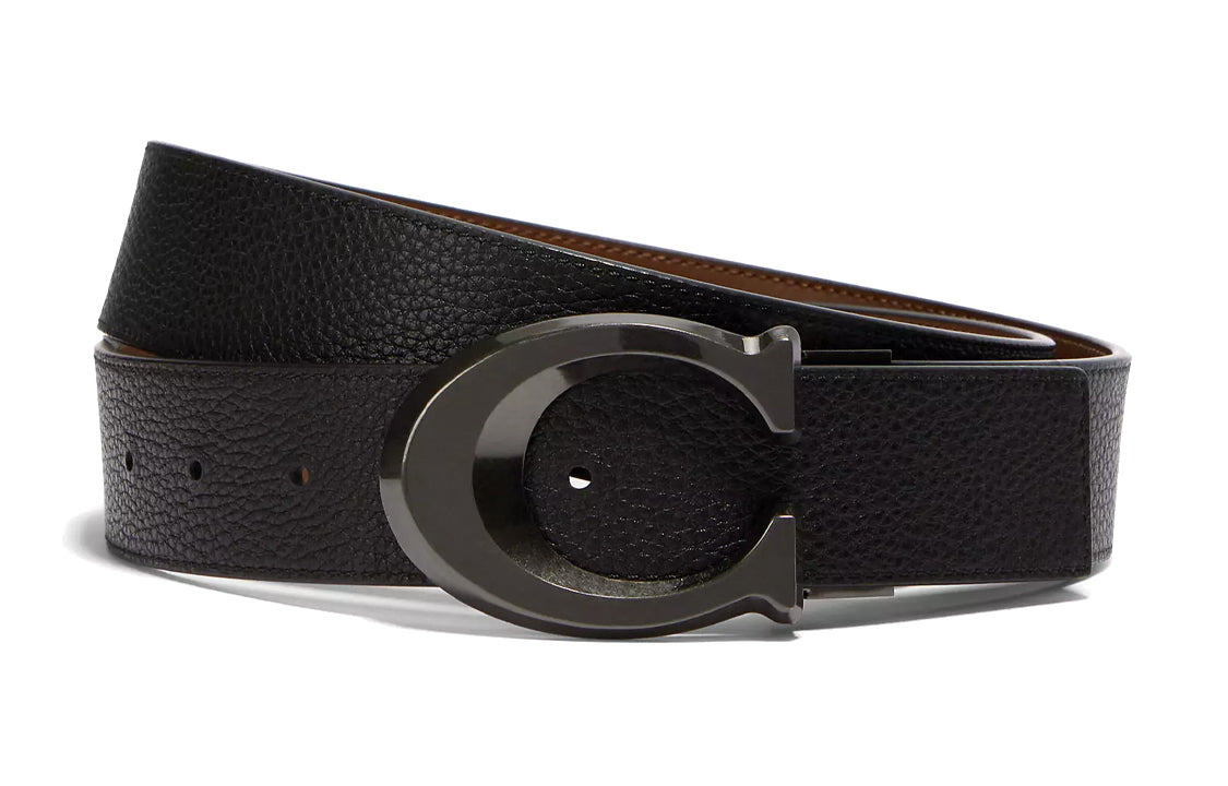 Men's leather belt COACH