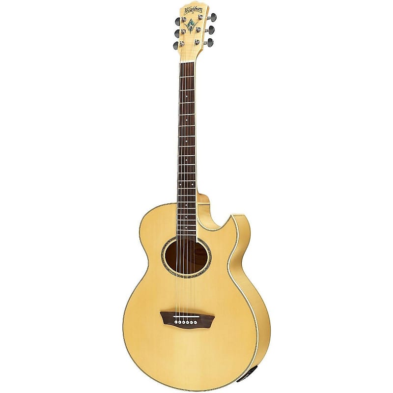 Acoustic guitar Wahsburn EA20 Festival Series Florentine Acoustic-Electric Guitar - NATURAL