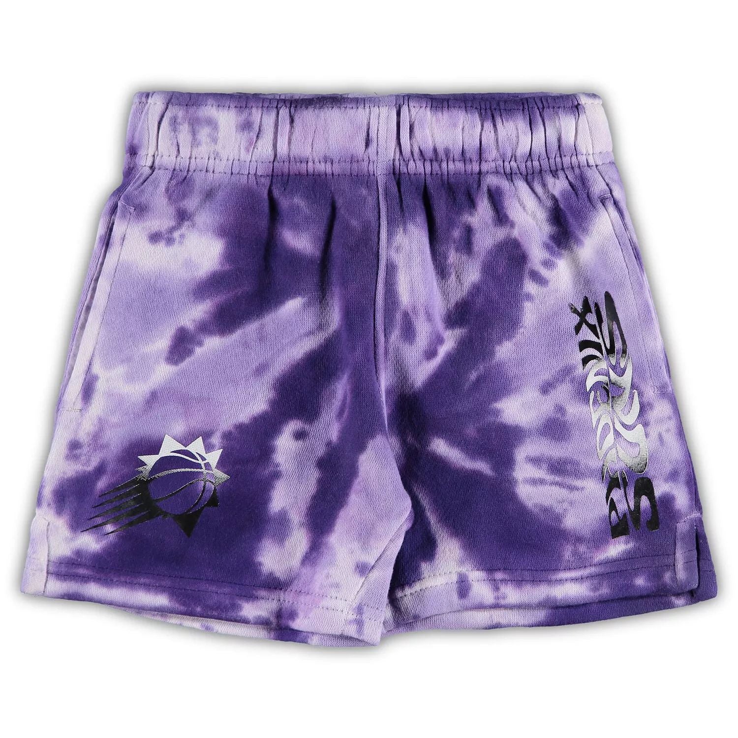 Phoenix Suns Santa Monica Baby Shorts in White and Purple Outerstuff