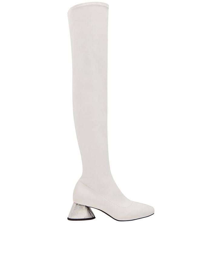 Women's The Clarra over the knee boots Katy Perry, white