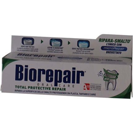 Biorepair Total Protective Repair Micro-Repair Toothpaste, 2.02 fl oz, 60 ml Vittleitaly