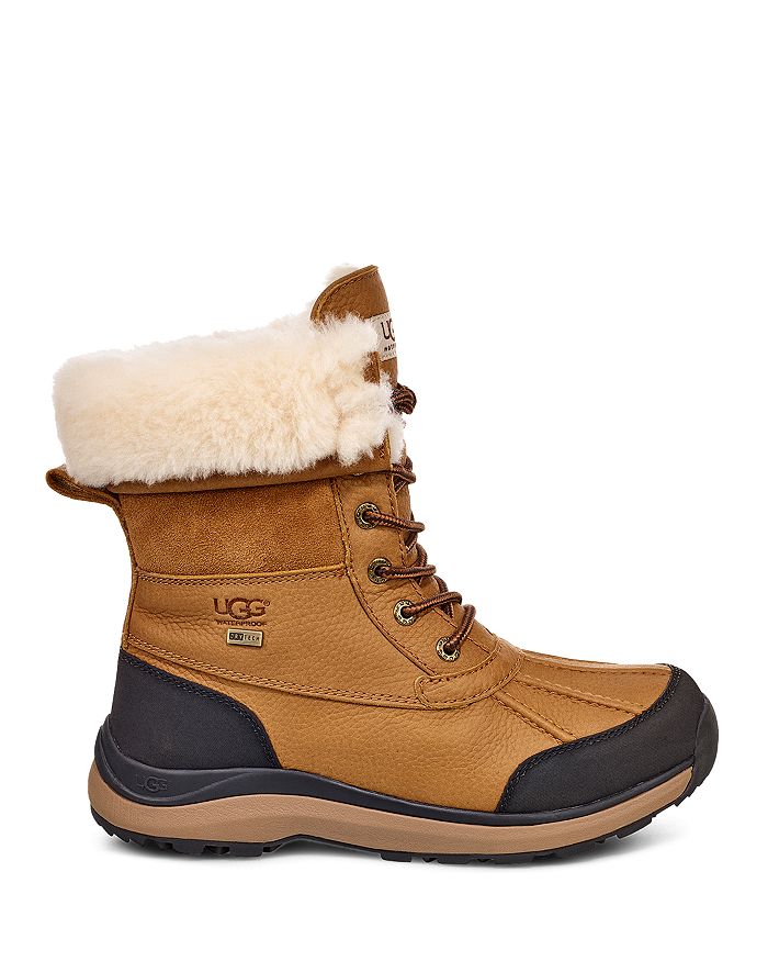 UGG Women's Leather and Suede Round Toe Adirondack Boots, Brown