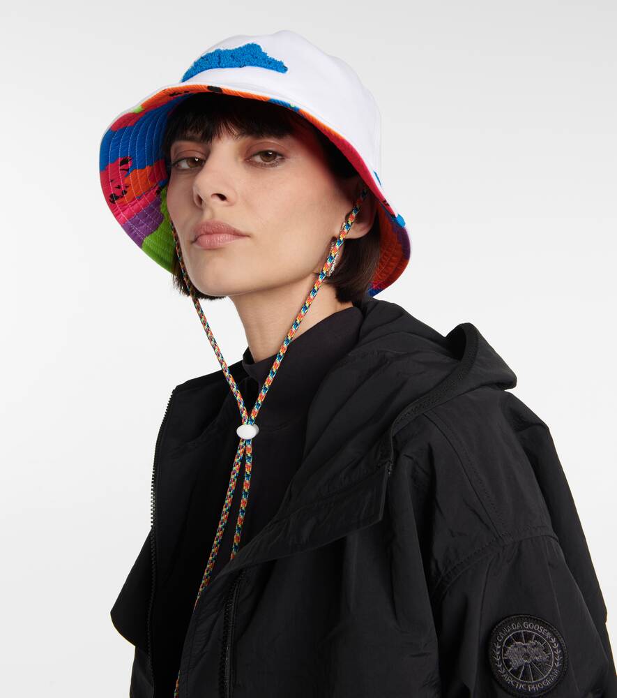 Panama hat from collaboration with Paola Pivi Canada Goose, white