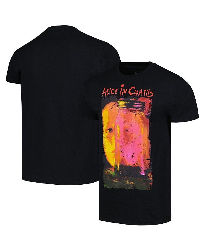 Men's Black Alice in Chains Jar of Flies Manhead Merch T-Shirt, Black