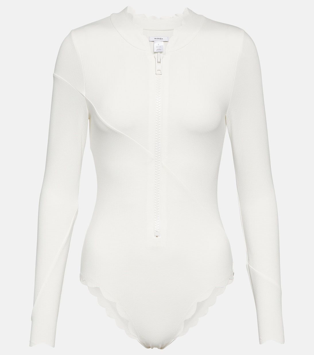 North sea swimsuit with Marysia rash guard, white