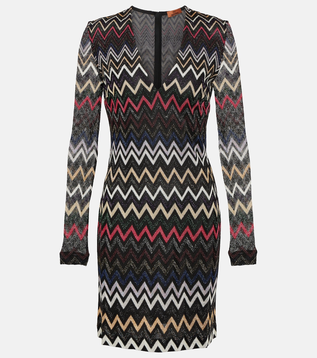 Zigzag lamé mini dress MISSONI, multicolored