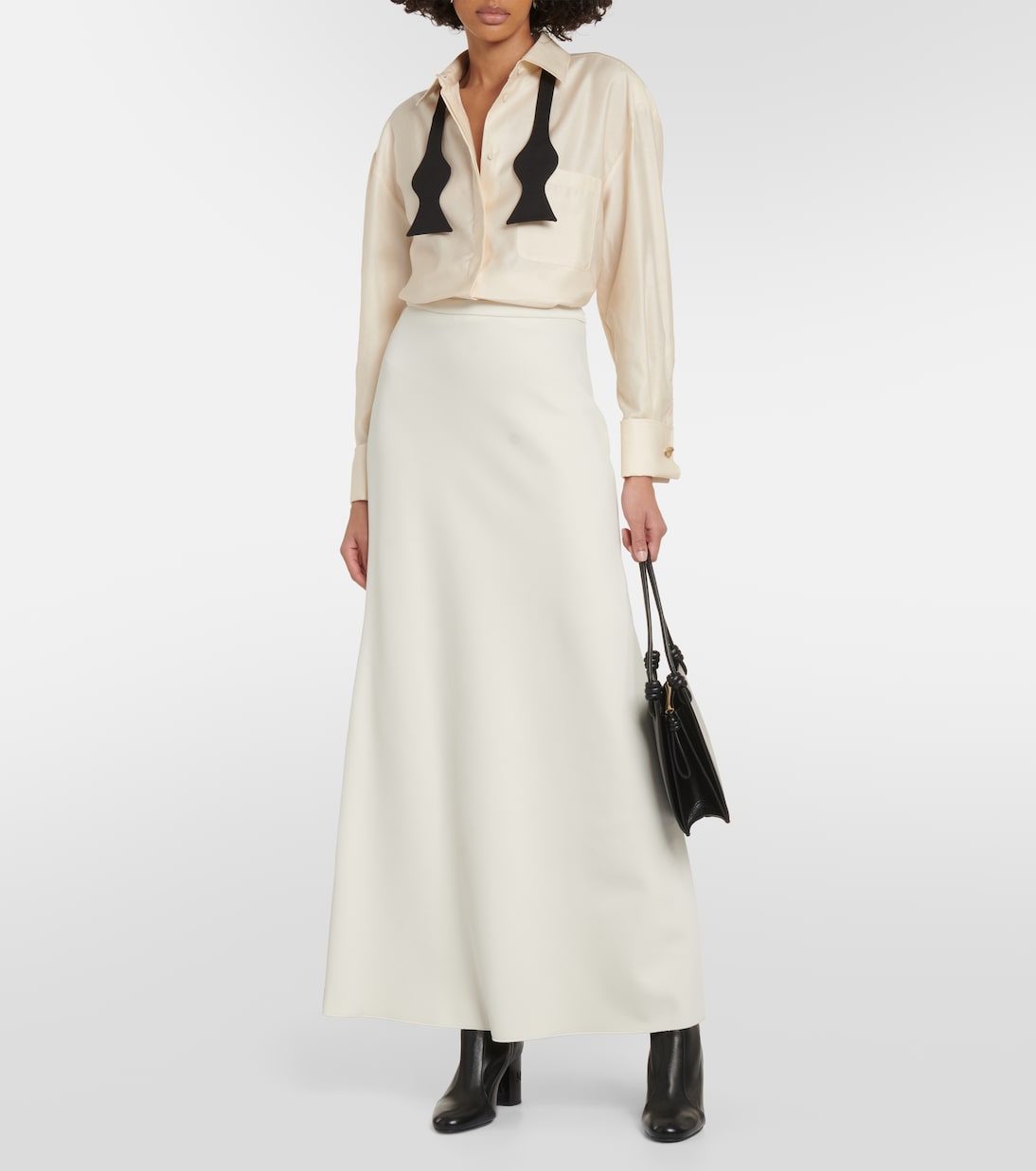 Jersey clavier maxi skirt Max Mara, brown