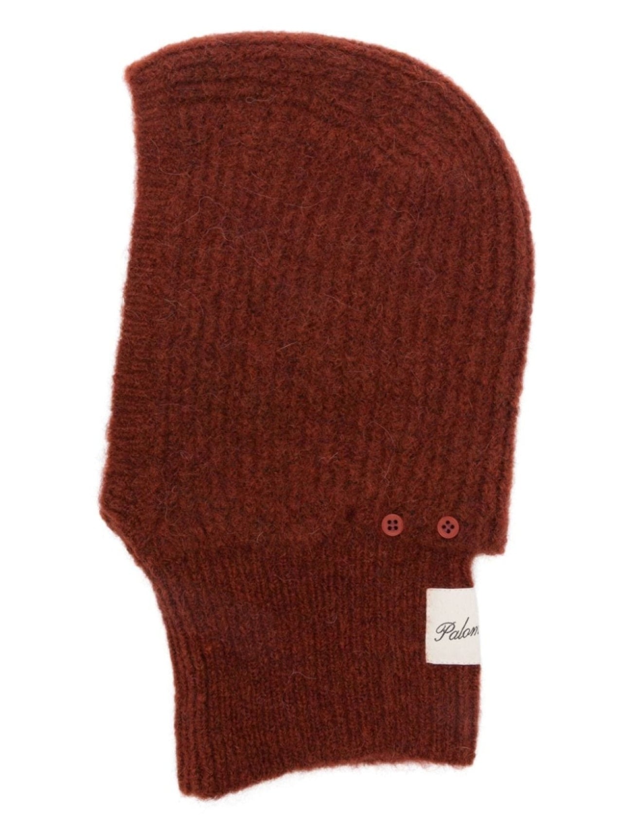 Paloma Wool Balaclava in Ribbed Pattern, Red