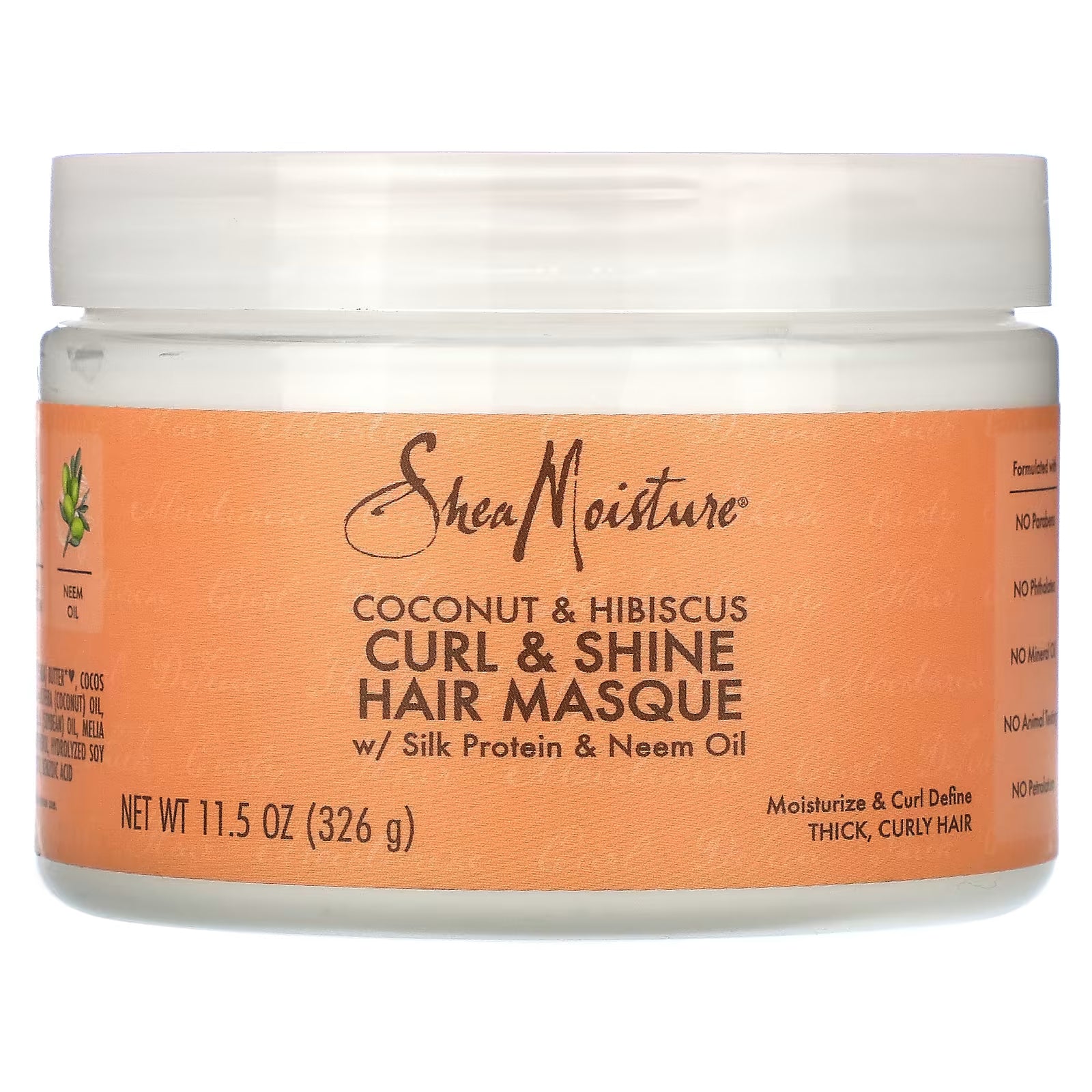 SheaMoisture Curl & Shine Hair Mask, Coconut & Hibiscus