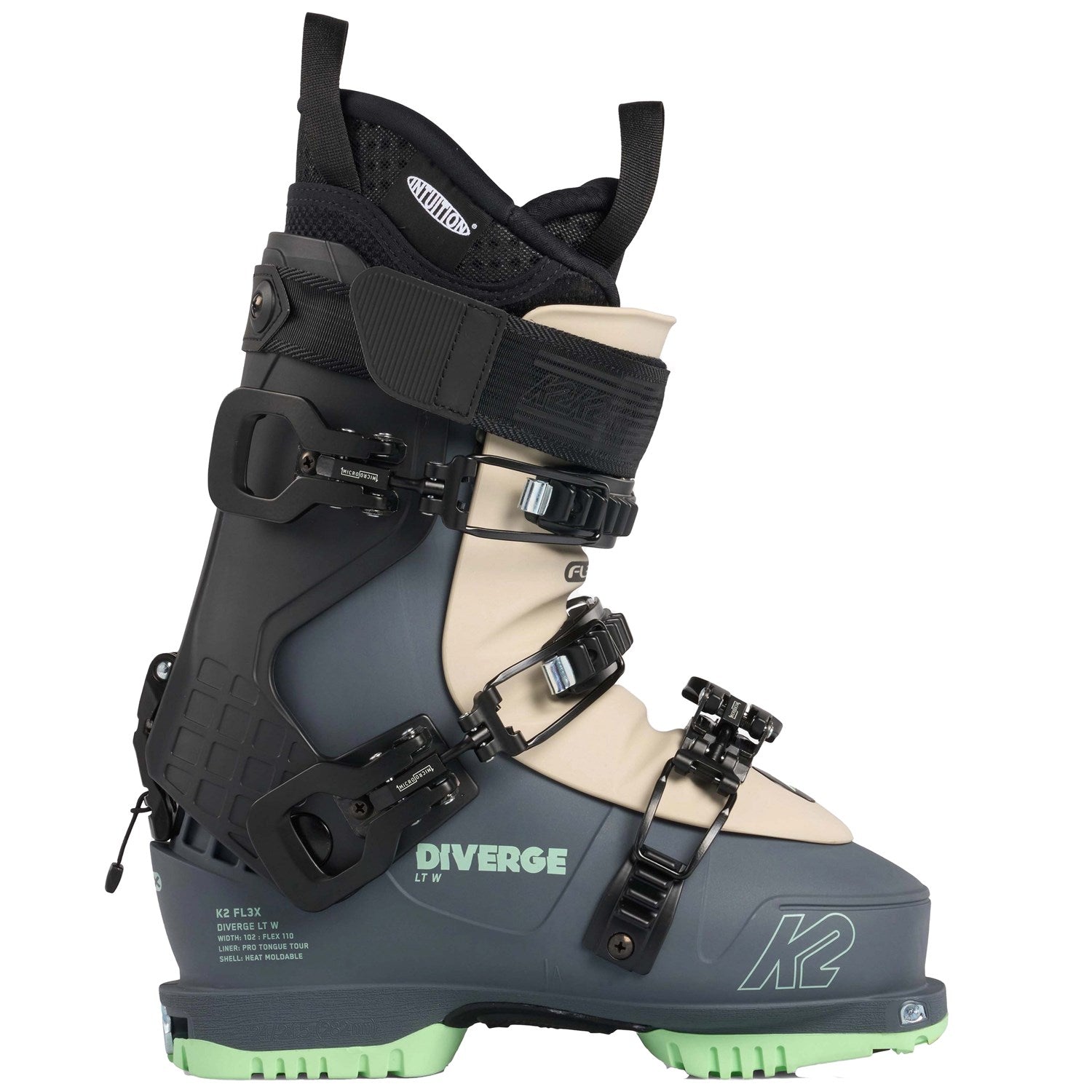 Ski boots K2 FL3X Diverge LT Alpine Touring, gray