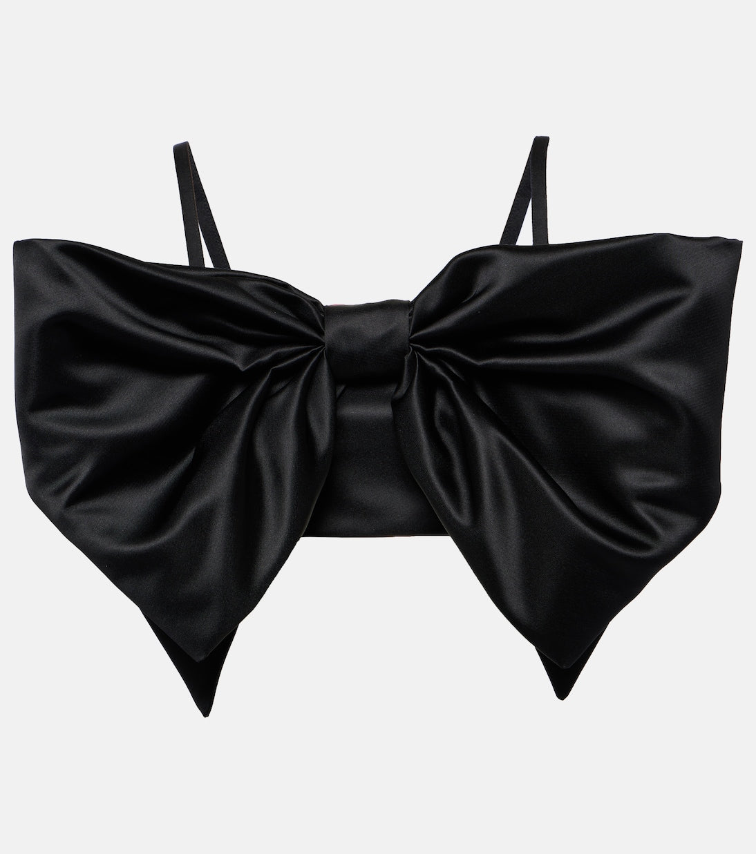 Satin duchess bralette with bow Nina Ricci, black