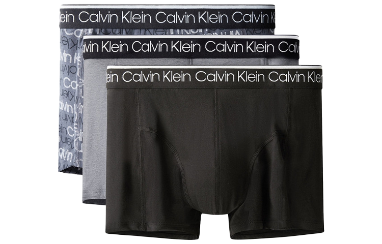 Calvin Klein Men's Briefs, Pack of 3 (Black/Grey/Blue)