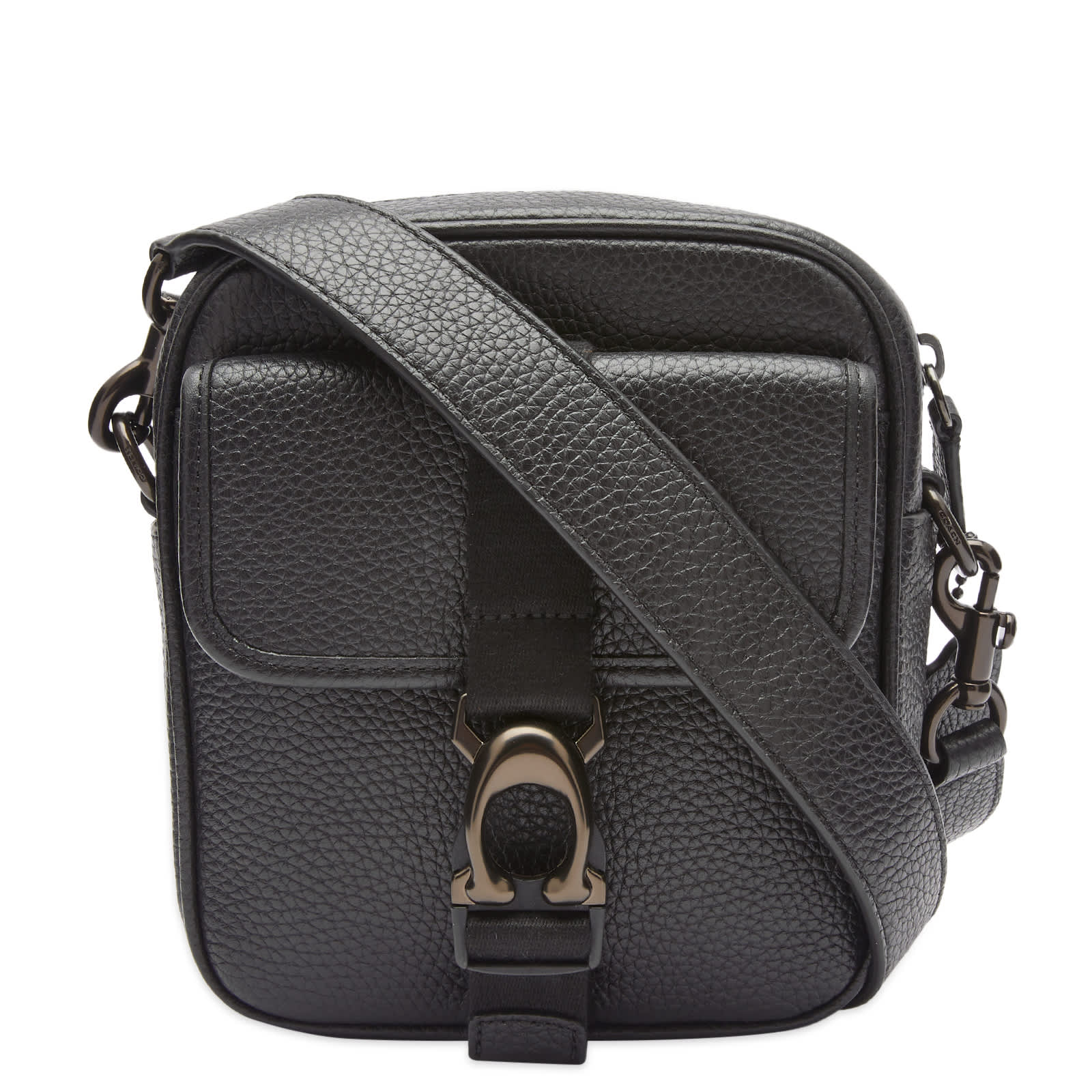 Coach Beck Crossbody Bag in Black Pebble Leather