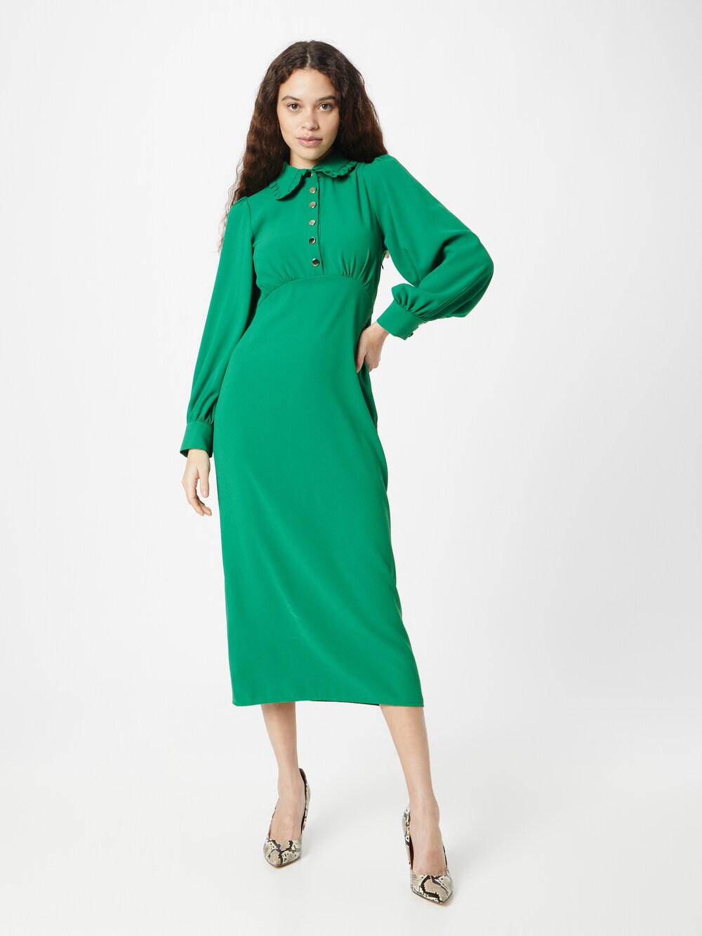 Oasis shirt-dress, green