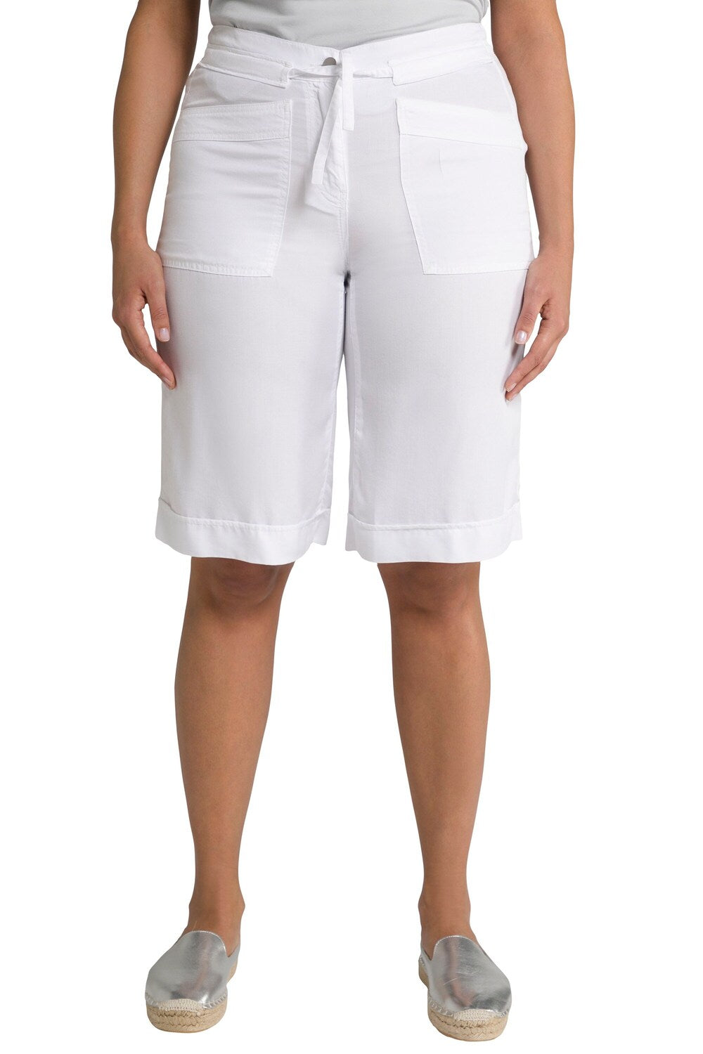 Regular trousers Ulla Popken, white