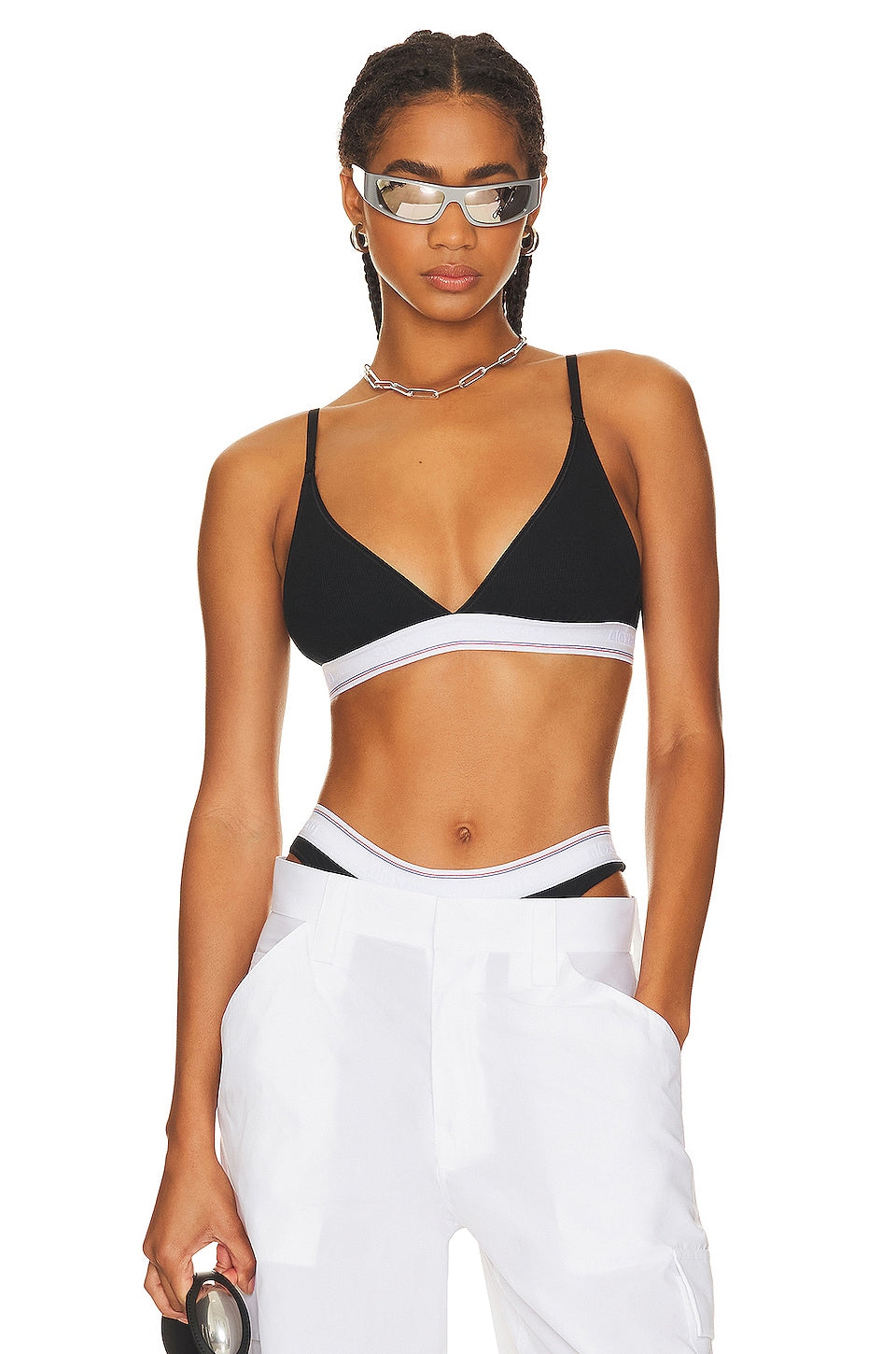 Alexander Wang Bralette Triangle Bra, black