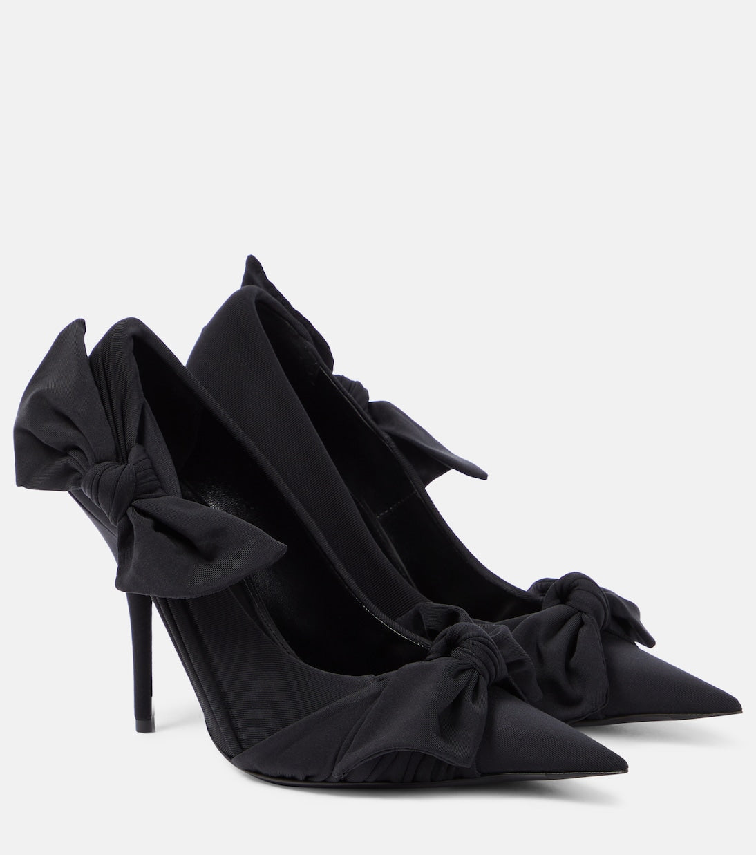 حذاء Balenciaga Knife Knot Bow Pumps باللون الأسود