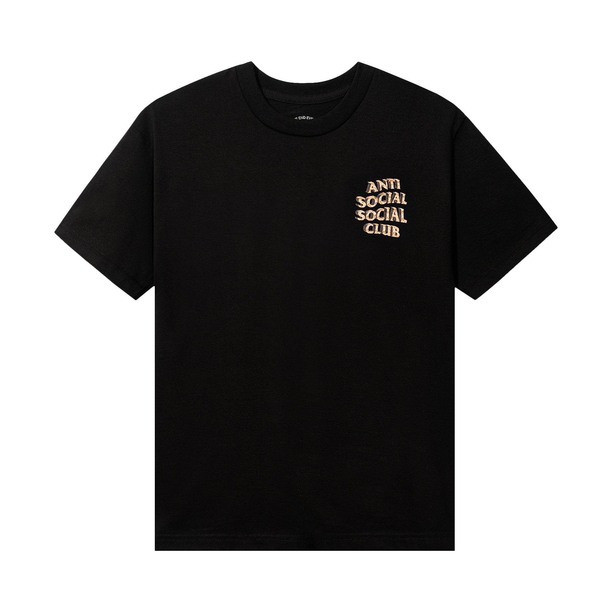 White Anti Social Social Club Picket Fence T-Shirt, Black