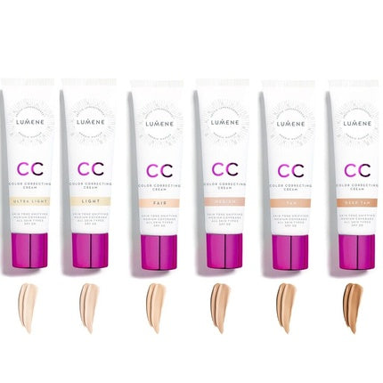 كريم تصحيح لون البشرة Neu Cc Color Corrector 6 في 1 Spf20 30 مل 100% نباتي لجميع أنواع البشرة، Lumene