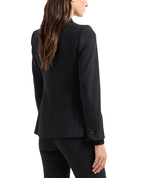 Barathea Emporio Armani One Button Blazer, Black