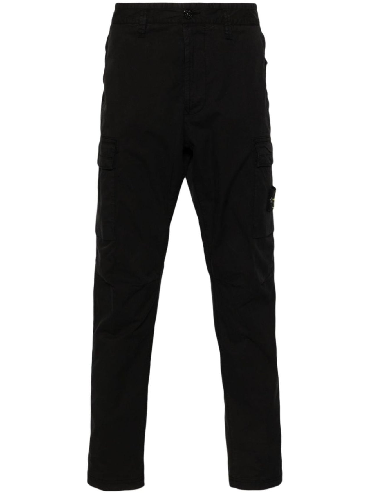 Stone Island tapered cargo pants, black