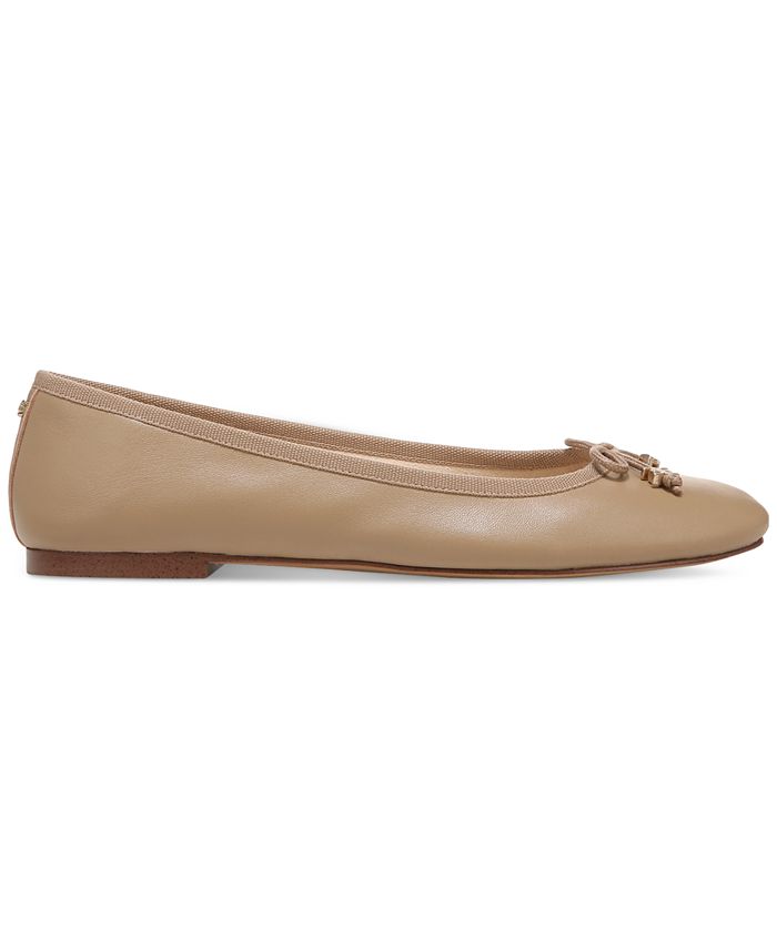 Women's Felicia Luxe Sam Edelman Ballerinas, Soft Beige Leather