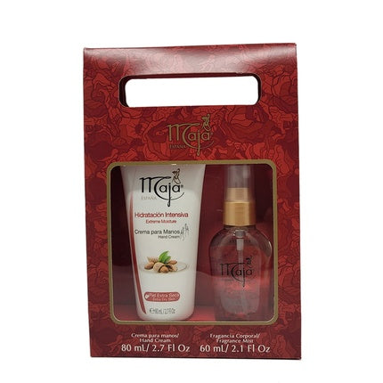 Classic gift set: intensive moisturizing hand lotion and fragrant spray - sweet and distinctive aroma , Maja