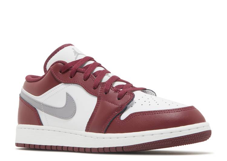 حذاء رياضي AIR JORDAN 1 LOW GS 'CHERRYWOOD RED'، أحمر