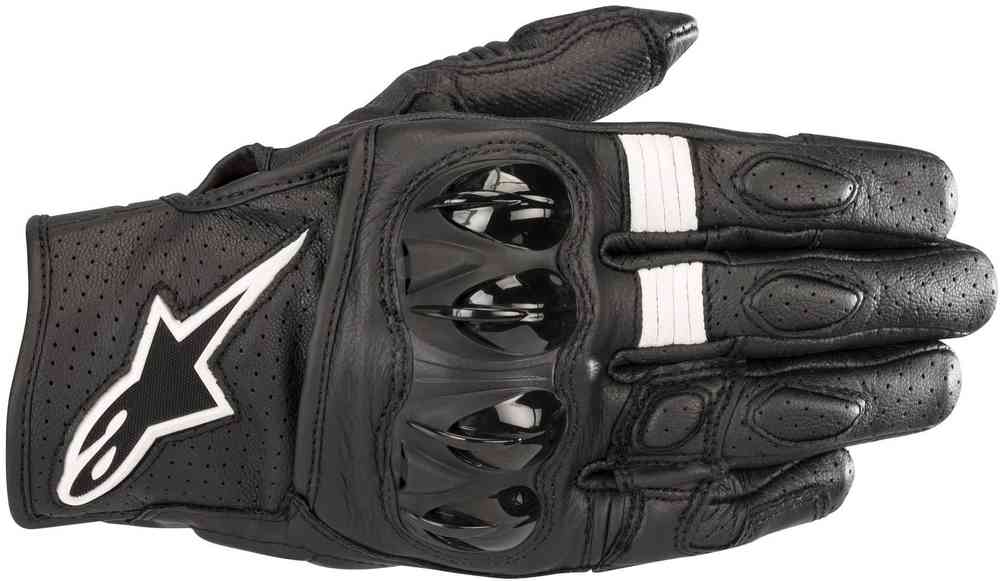 قفازات Celer V2 Alpinestars باللونين الأسود والأبيض