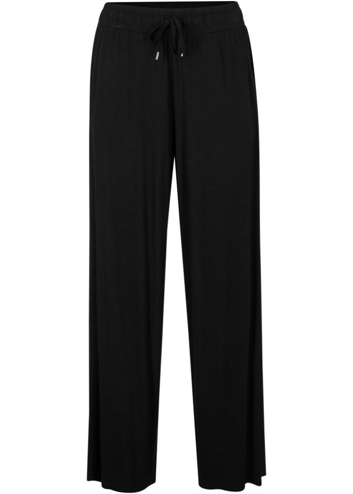 Bpc Bonprix Collection Drawstring Jersey Trousers, Black