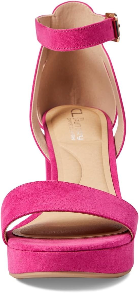 Sandals Go On-2 Super Suede CL By Laundry, fuchsia