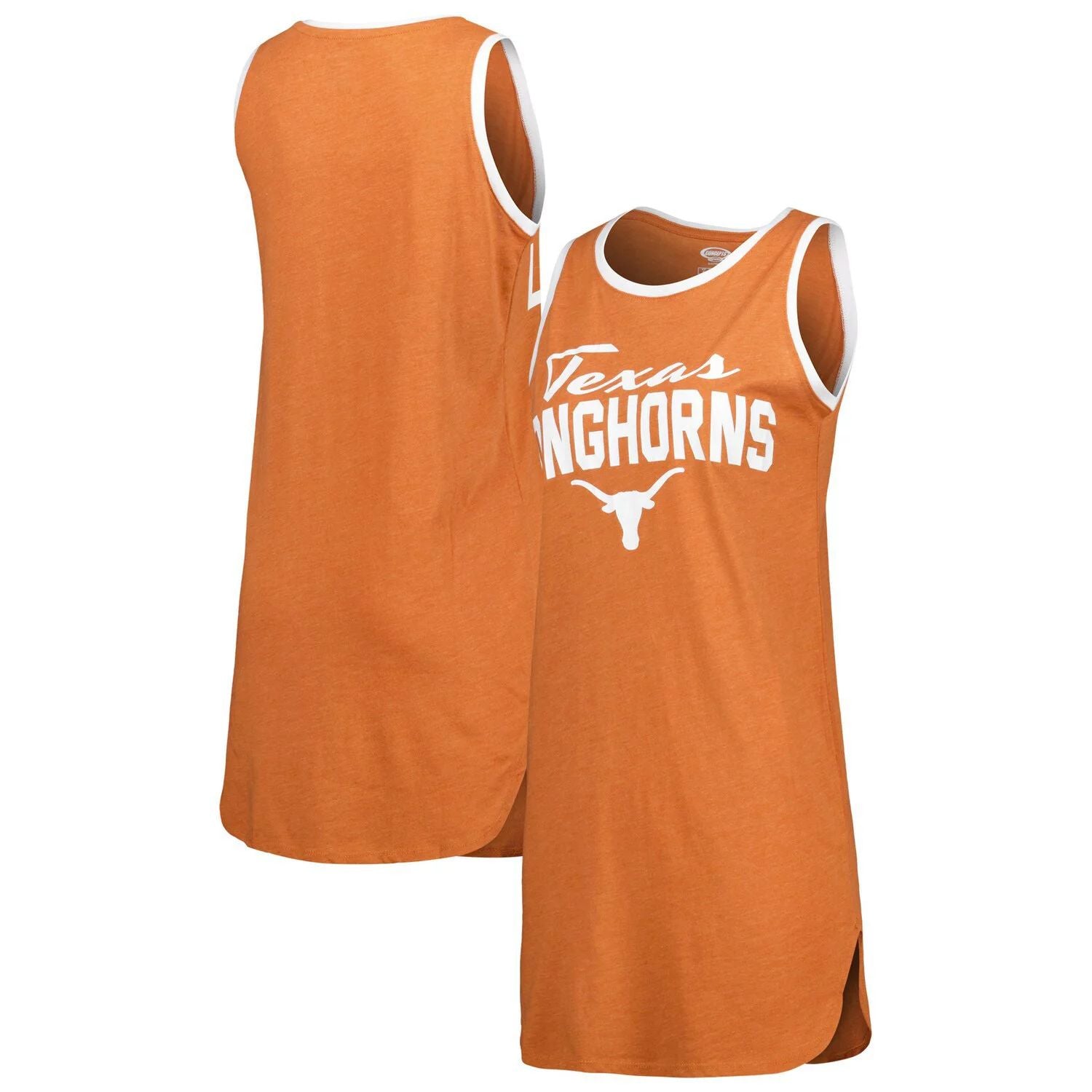 قميص نوم نسائي من Concepts Sport Texas Orange Texas Longhorns