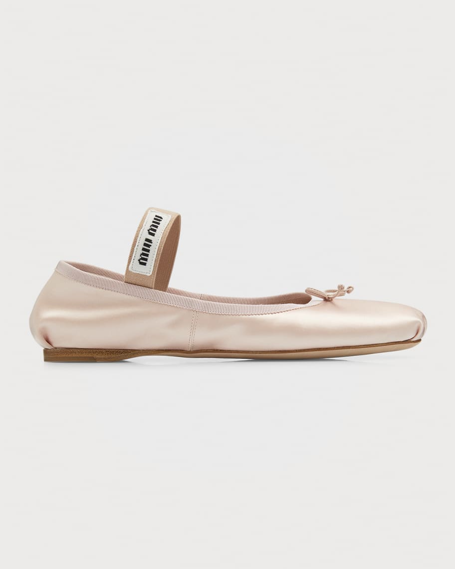 Miu Miu ballerinas with satin bow