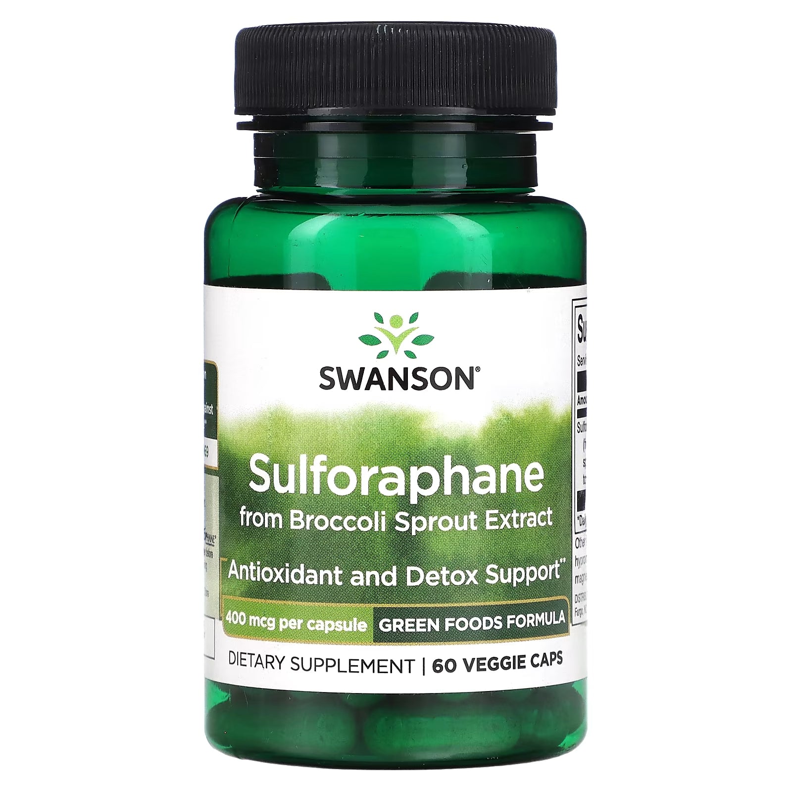 Swanson Sulforaphane Broccoli Sprout Extract, 60 Veggie Capsules