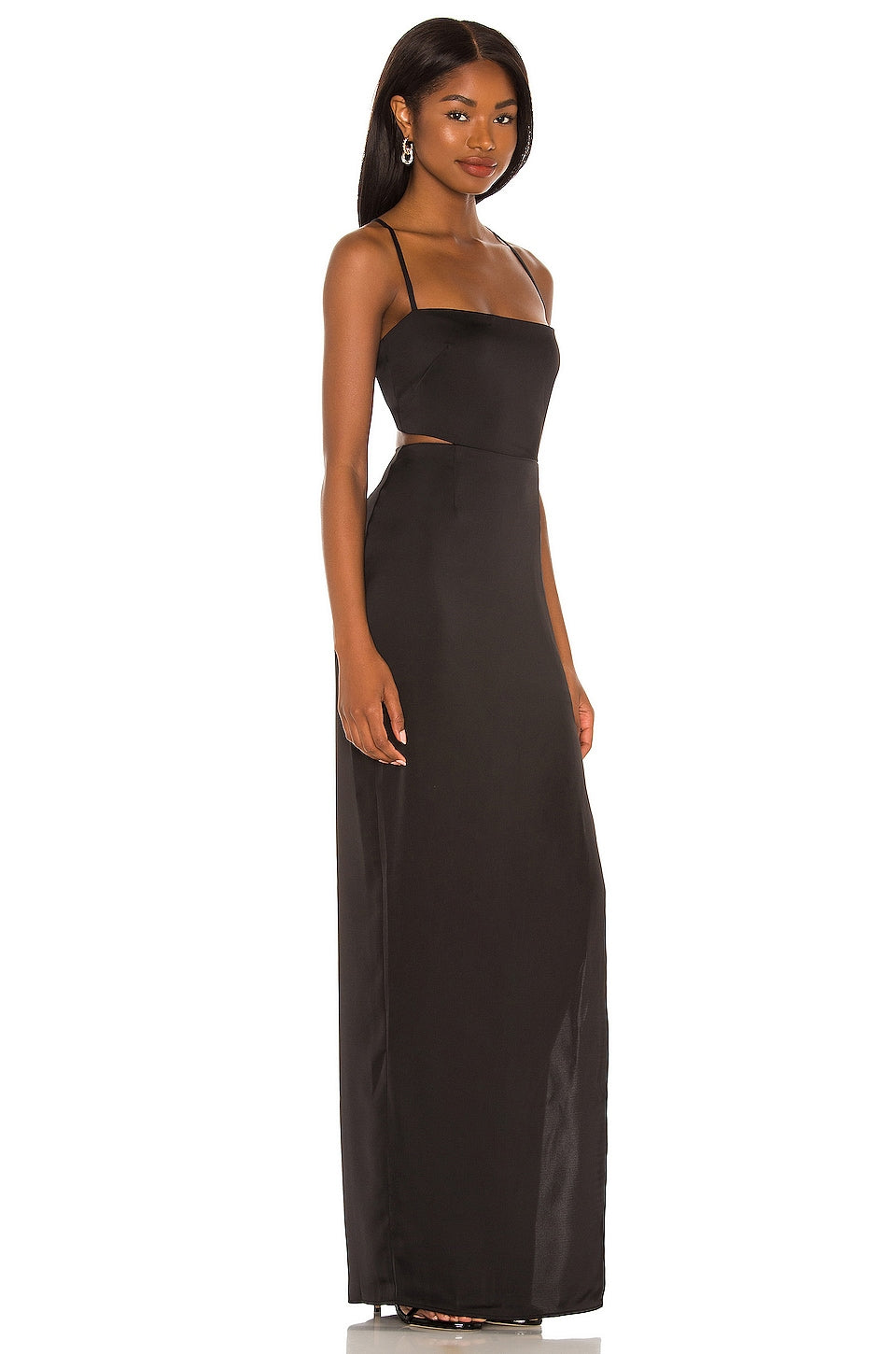 Nookie Stella Cut Out Gown Dress, Black