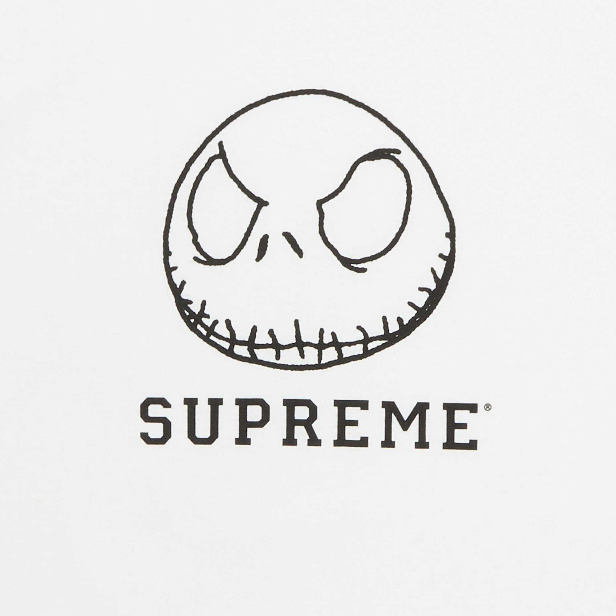 تي شيرت Supreme Skeleton باللون الأبيض