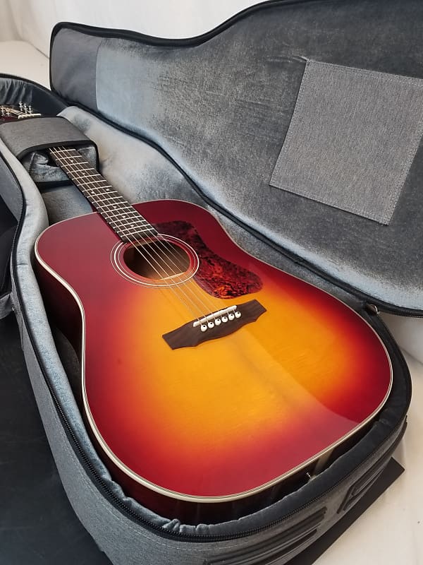 Acoustic guitar Guild D-140 All Solid Spruce/ Mahogany Acoustic Guitar, Cherry Burst, W/Bag 2023