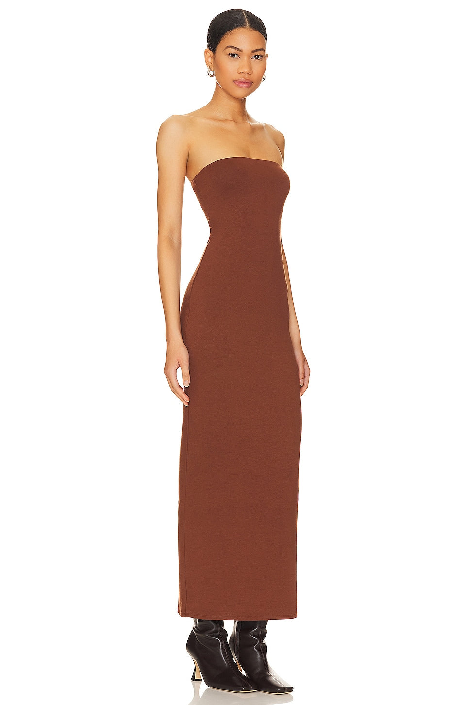 AFRM X Revolve Essential Dunn Maxi Dress in Cappuccino