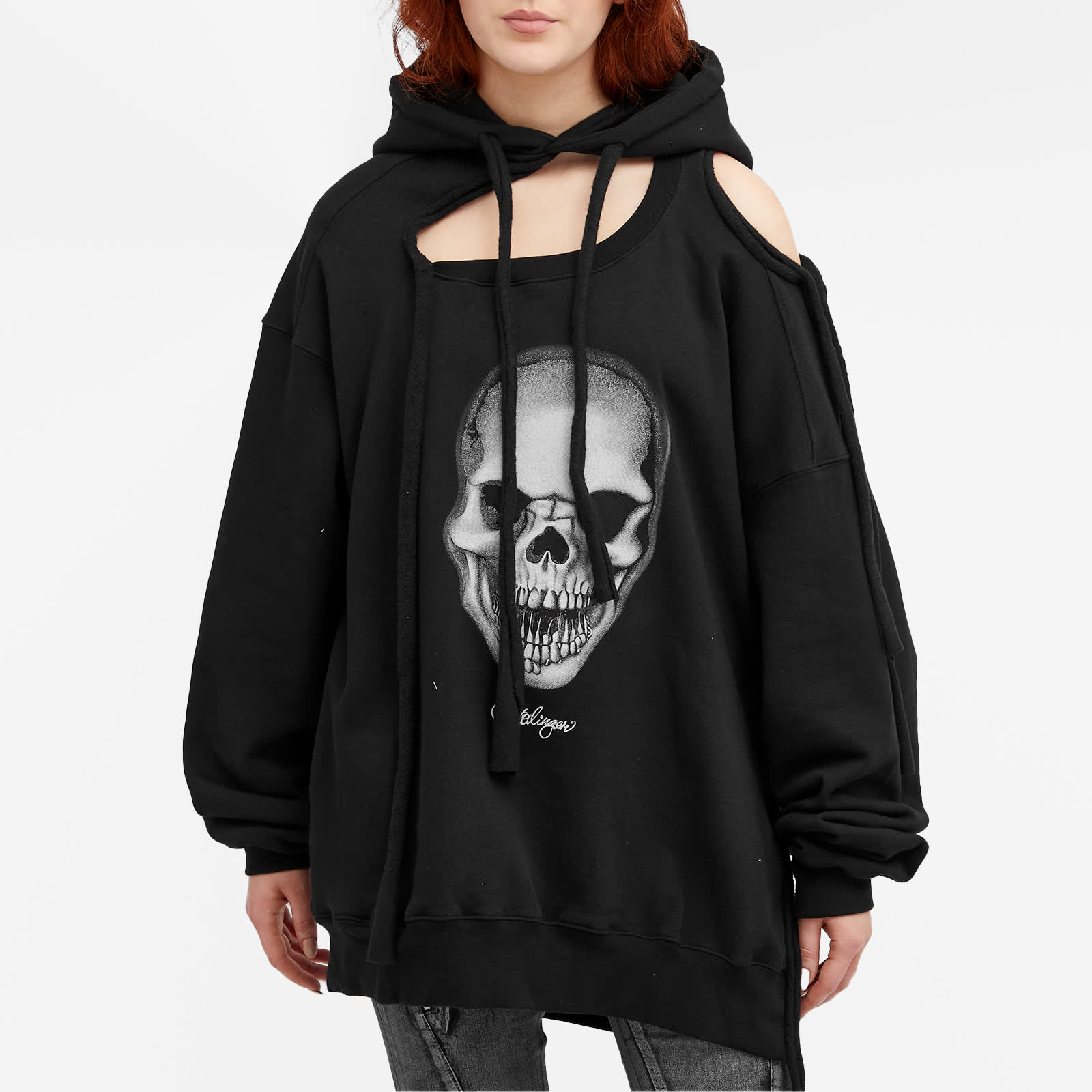 Ottolinger Deconstructed Hoodie, black