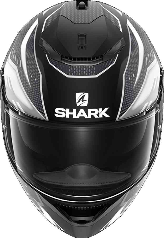 Spartan Antheon Shark helmet, matte black/white