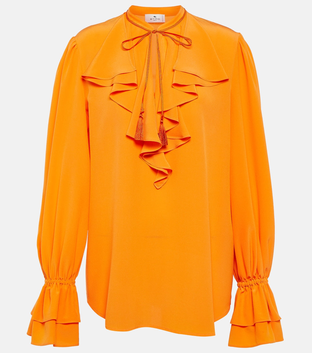 Silk blouse ETRO, orange